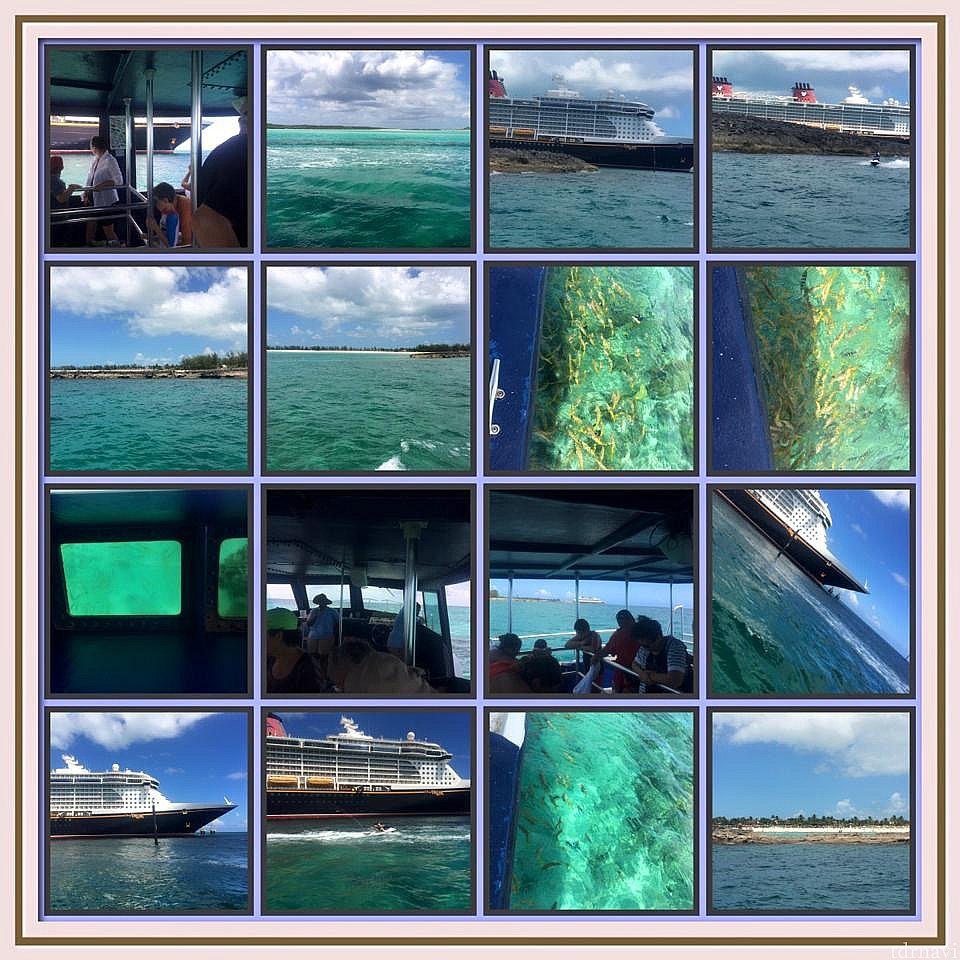 Glass Bottom Boat Scenic Voyage (C11) キャスタウェイ・ケイ（ディズニークルーズ）