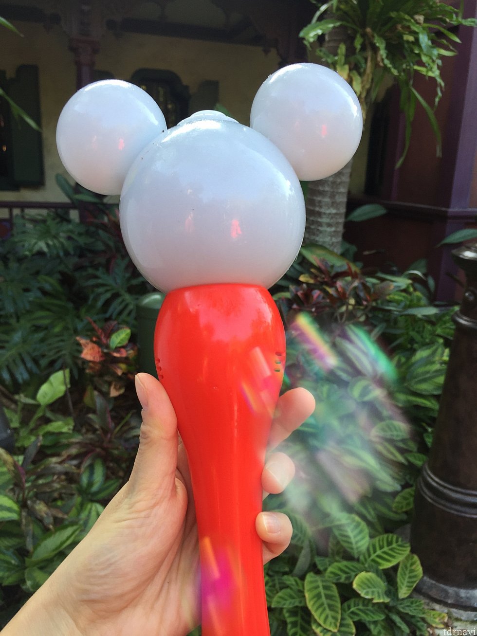 ミッキーシェイプ。
ライディングモードは色鮮やかで可愛い💕