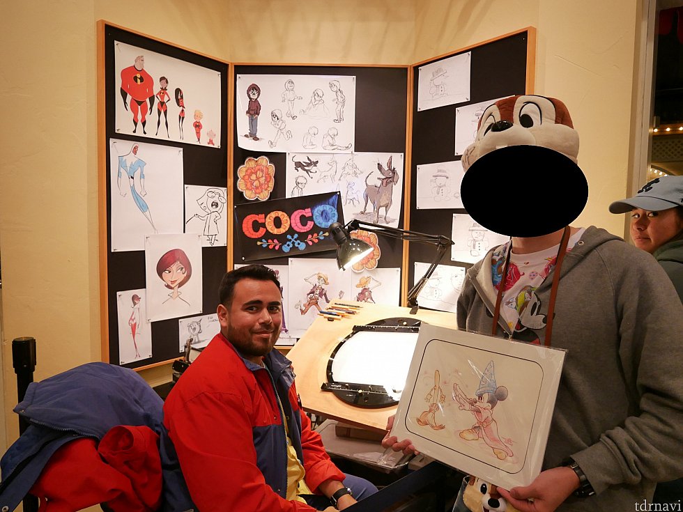 本日描いて頂いたのはミゲルさんという方でした、初めはリメンバー・ミーの話をされているのかと思いました笑
