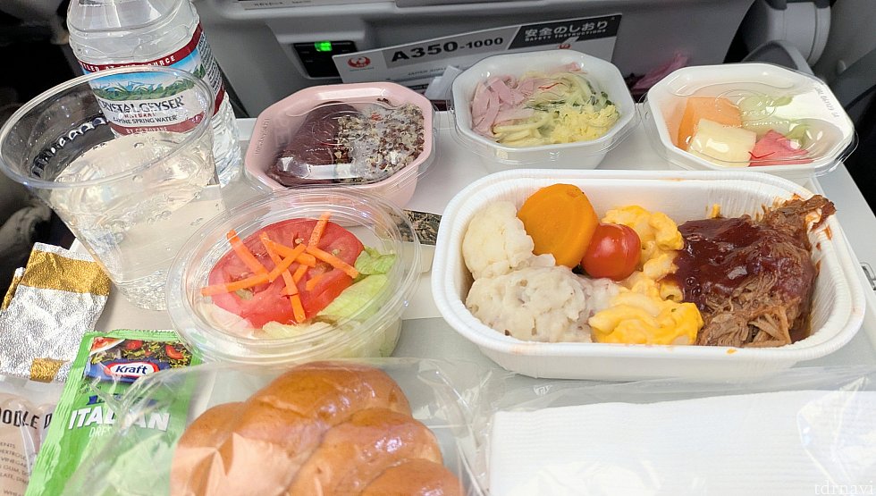 1食目、洋食メニュー