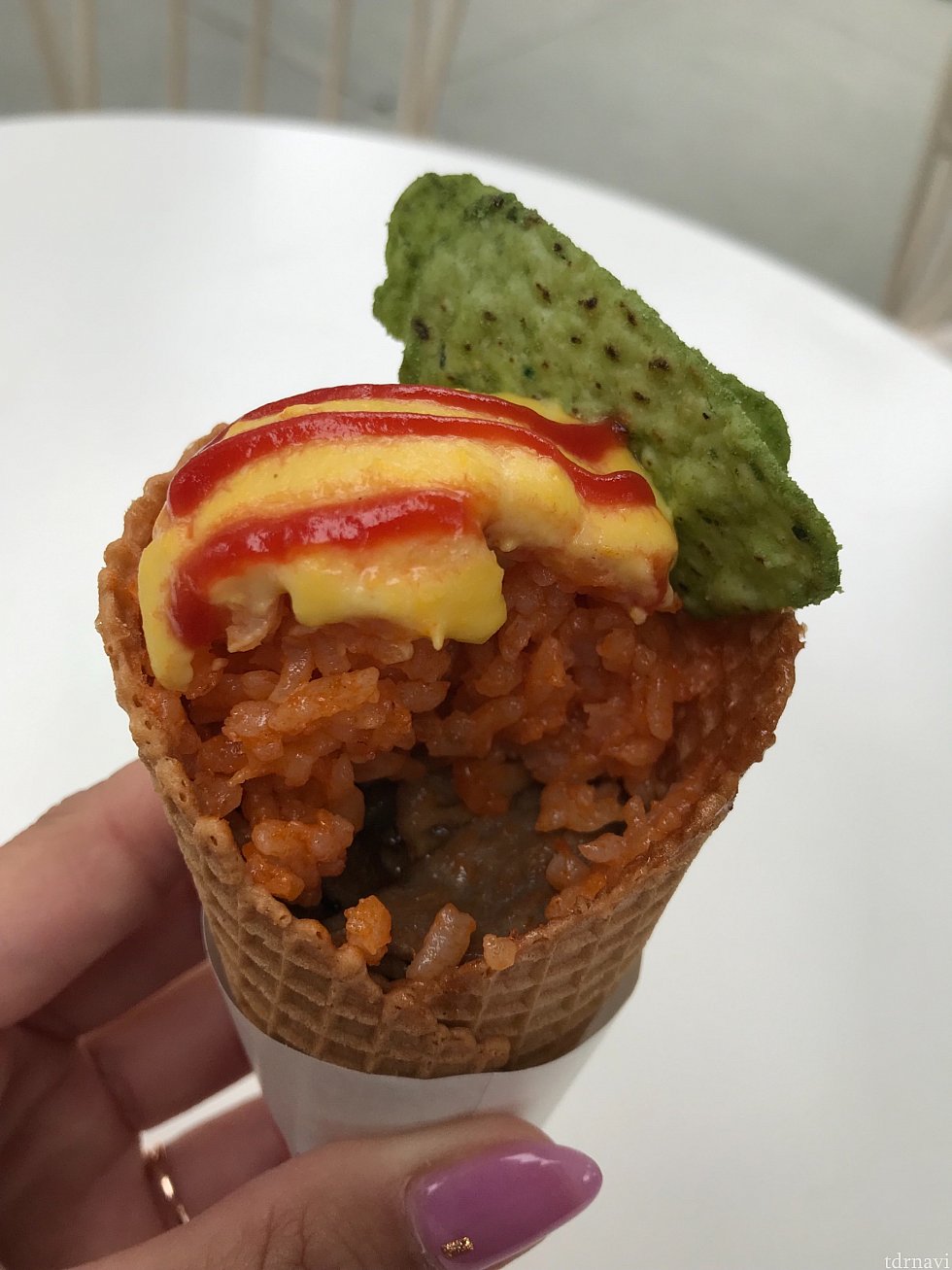 チキンライスの下にカルビ😍💕