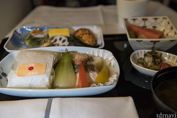 2回めの食事。和朝食です。