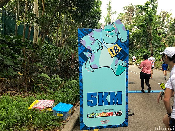 10Kでは、1キロごとに看板が立っているので、あとどれくらいなのかわかりやすくて励みになりました。