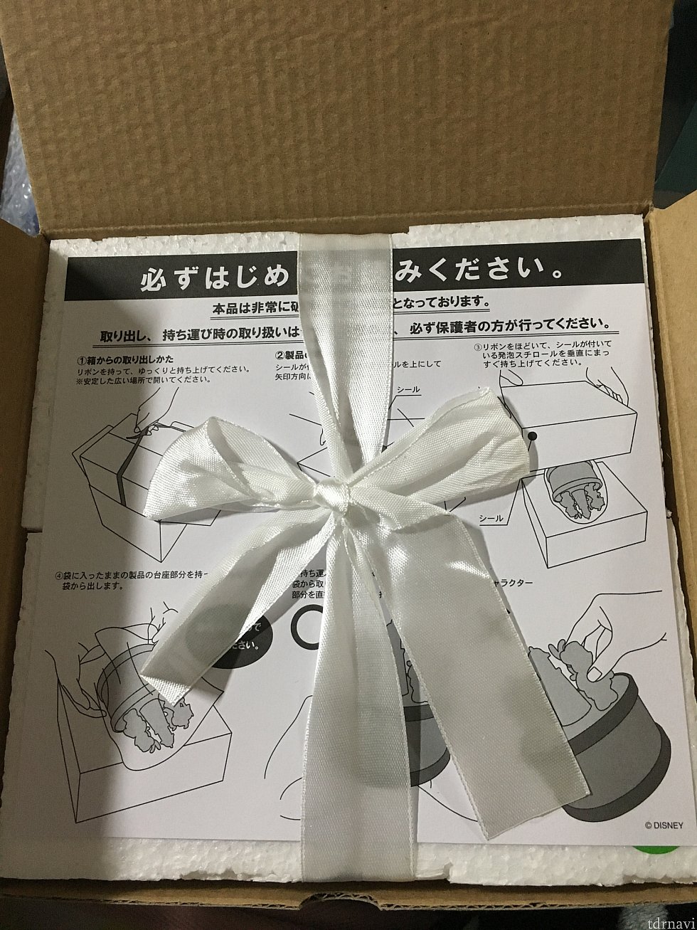 オルゴールの梱包。
蓋を開けるとちょっとプレゼント気分に浸れます