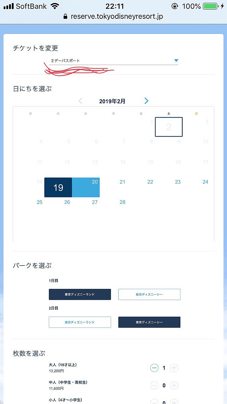 ちゃんと2デーパスポートってなってます。