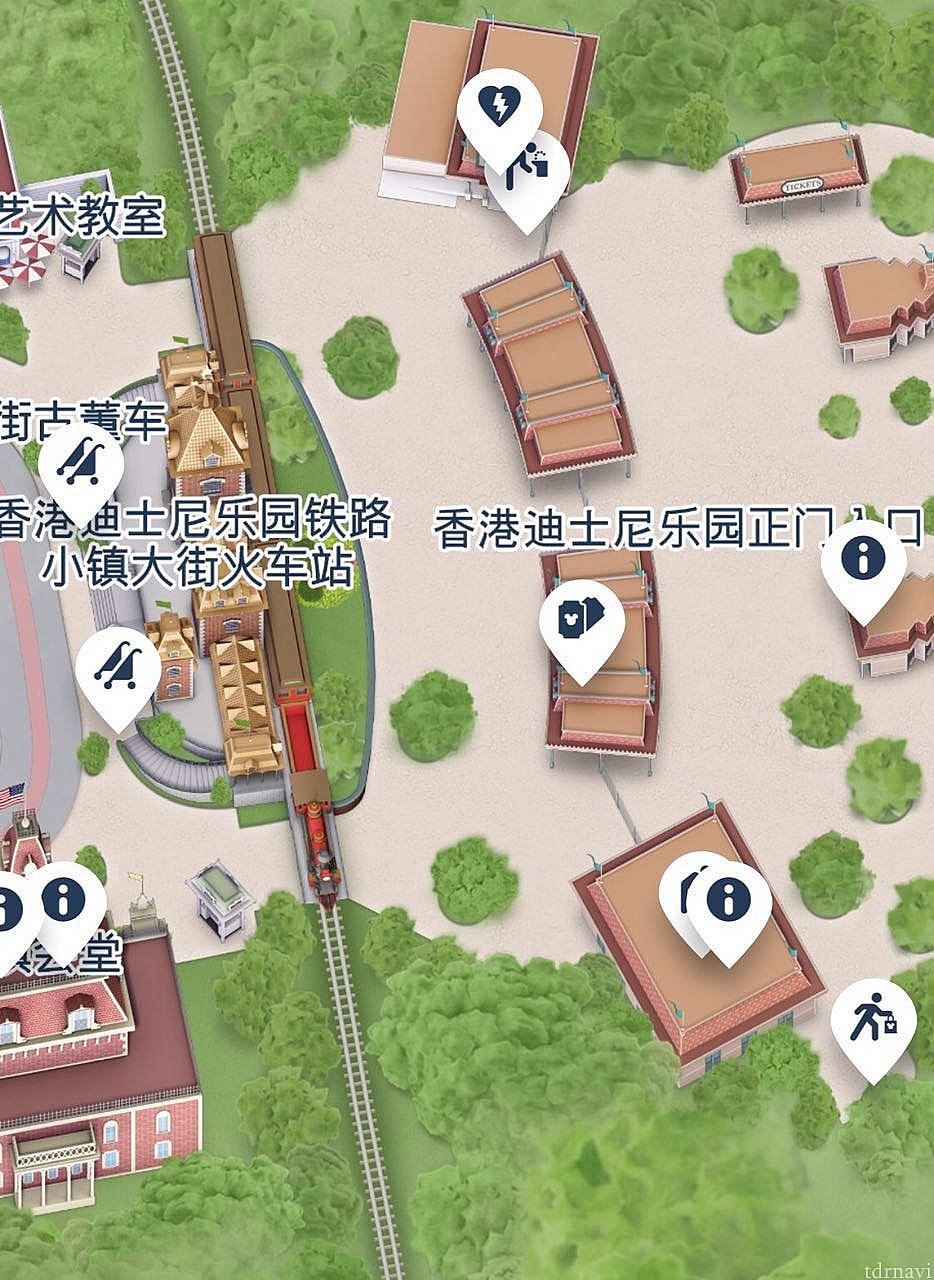 ゲストリレーションはチケットブースからみて一番左にある建物になります。
