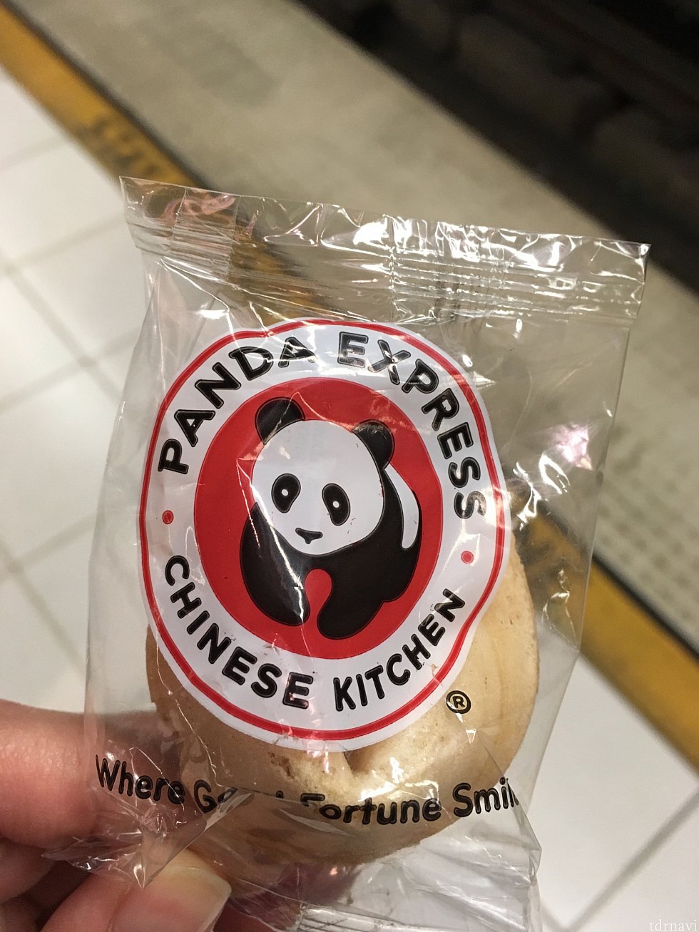 フォーチュンクッキーをもらえました。