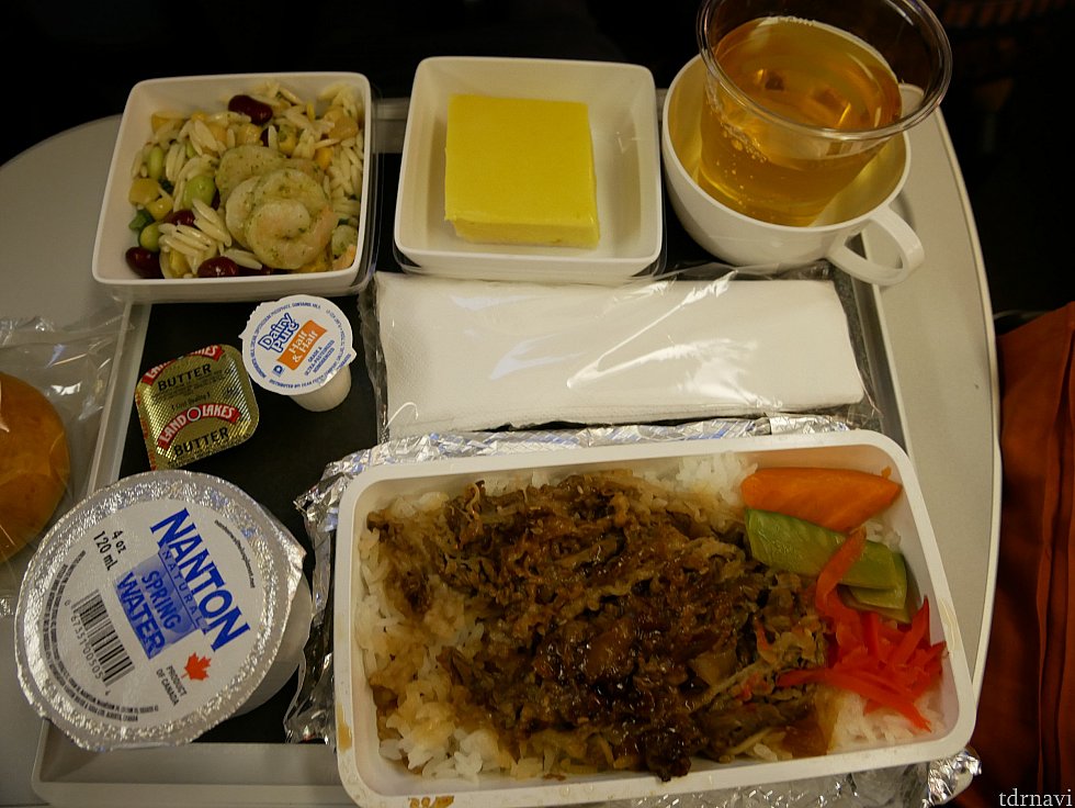 復路:機内食2回目