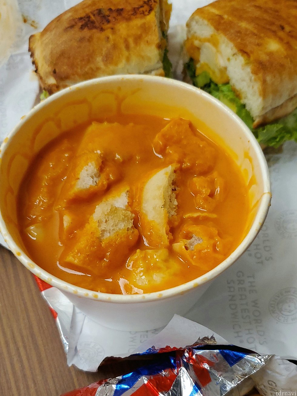 トマトスープ、美味しい😂💕