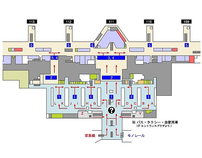 羽田空港国際線3Fの見取り図です。
羽田の他に、成田・関空・中部にも登録出来る場所があります。
また入国管理局でも登録を行ってます。
羽田の場合、香港エクスプレスのチェックインカウンターがあるA付近(ANA手荷物カウンタ-)付近に自動化ゲートの受付があります