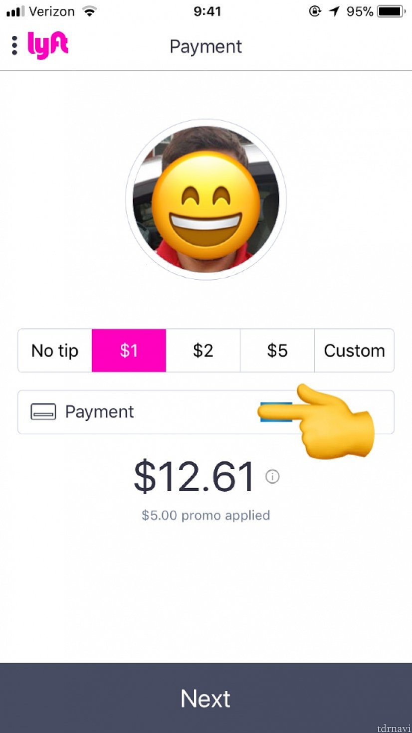 Lyftでの片道。$5のプロモーションがあったので18ドルくらいですね。チップはテキトーに払いましょう。