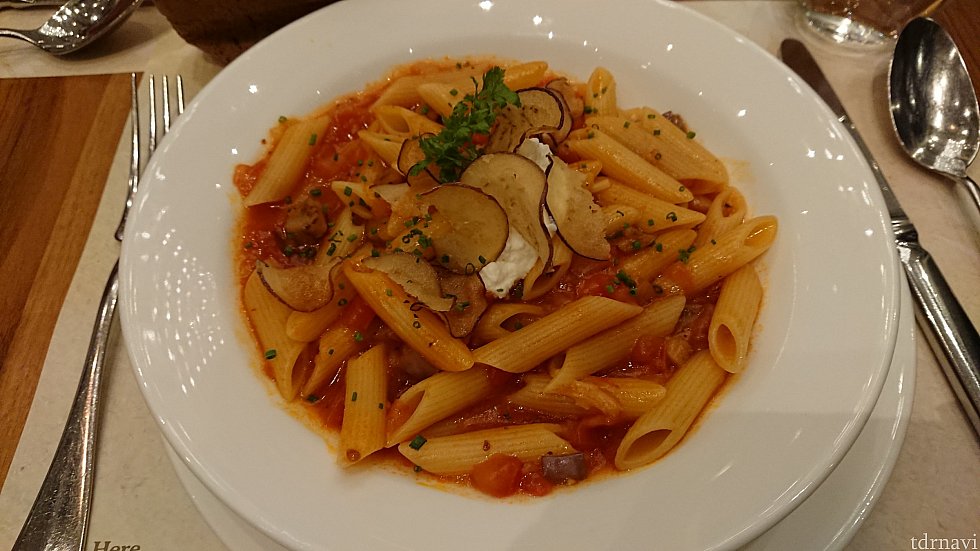 Penne Pasta alla Norma(178HKD)を注文しました。