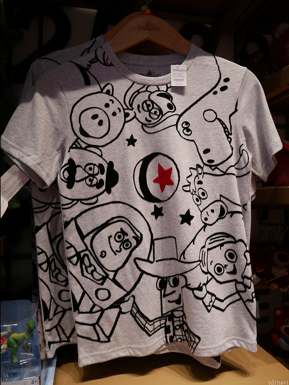 こちらもトイストーリーのTシャツ。198HKドル