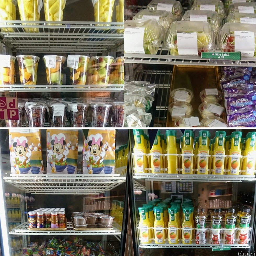 フルーツ、キッズミール、サラダ、ジュース