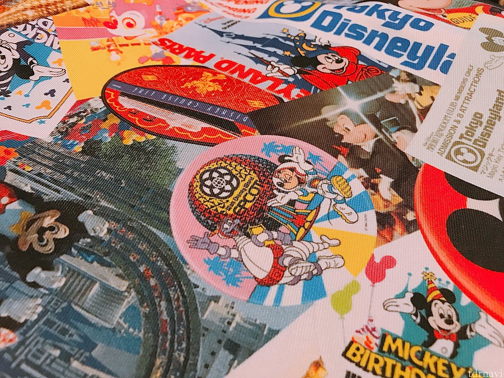 トートバッグの柄アップ。