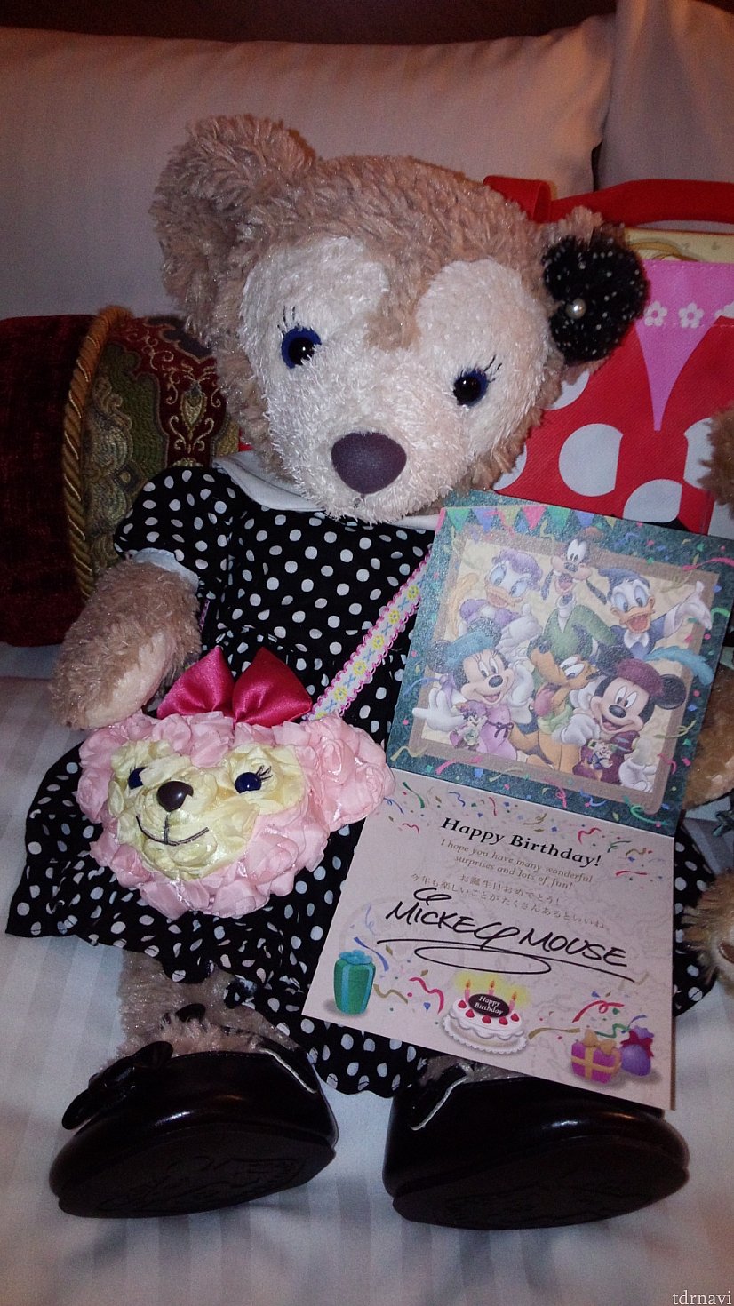 可愛いバースデーカード♡うちのシェリーメイが写ってますが…(^_^;)