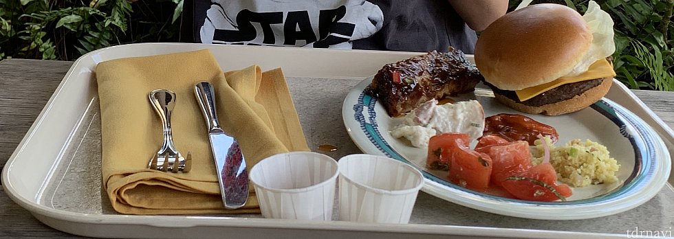 🦒が食べたスペアリブがほんとに美味しくておかわりしました💗