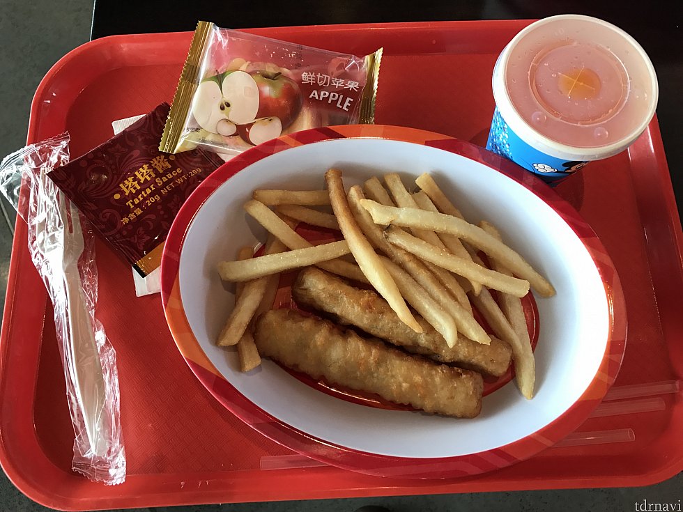 フィッシュ&チップスの子どもセット 45元
