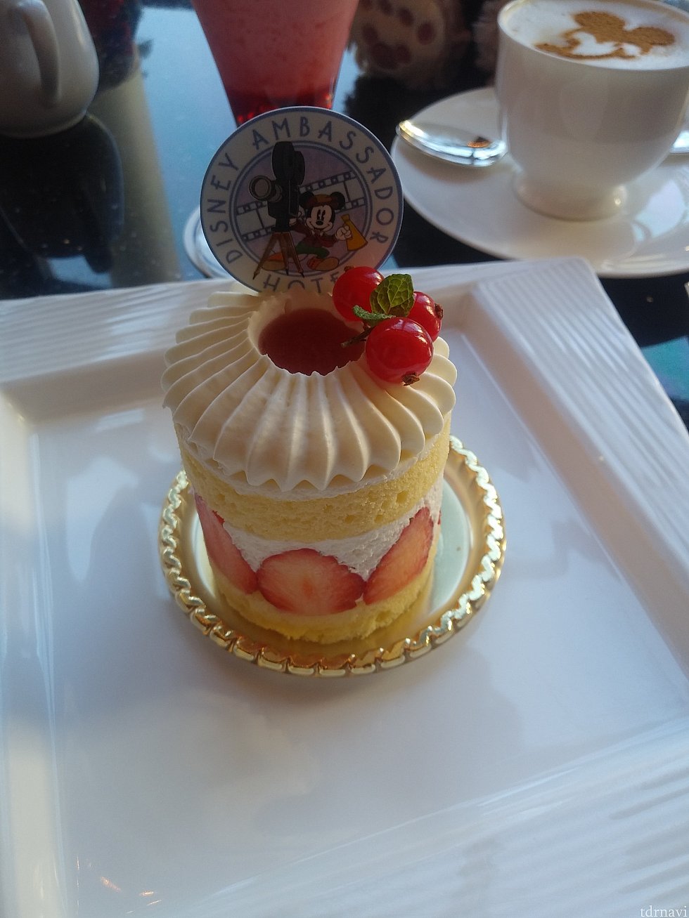 ケーキセットのストロベリーショートケーキ
