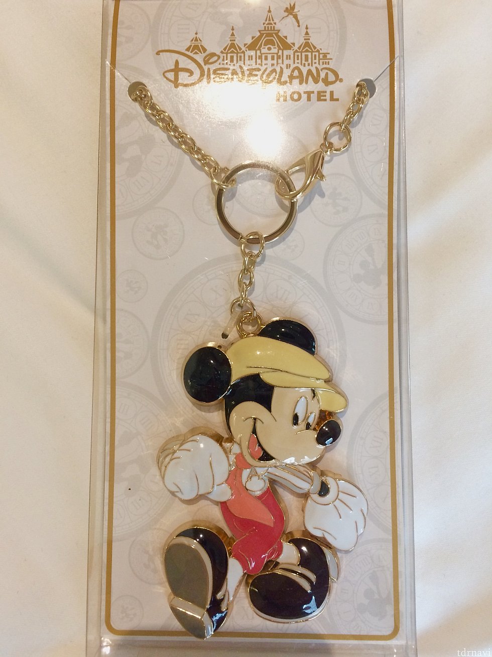 パリのディズニーランドホテル限定ラゲッジオーナメント。約25€。チャームはひとつ10€もしたので手が届かず😅