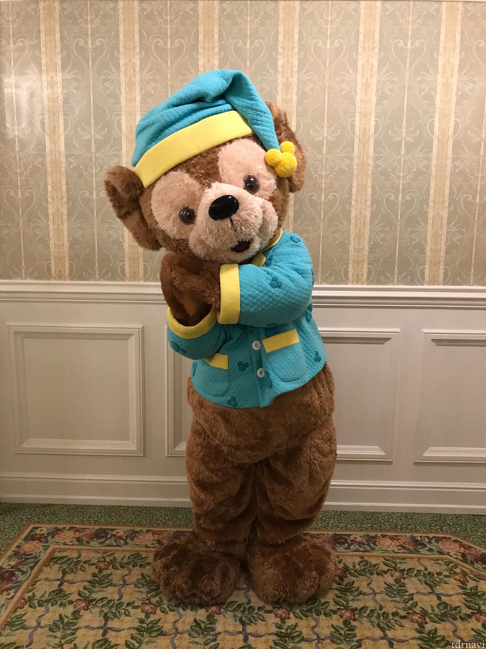 おやすみなさいとしてくれたダッフィー🐻💕