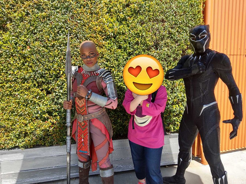 ブラックパンサーとオコエ。このポーズ大好き!