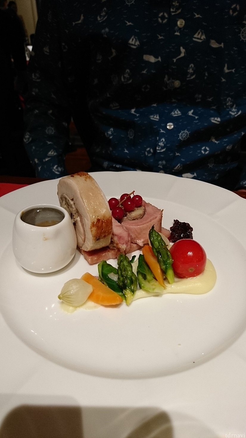 メインの鶏肉