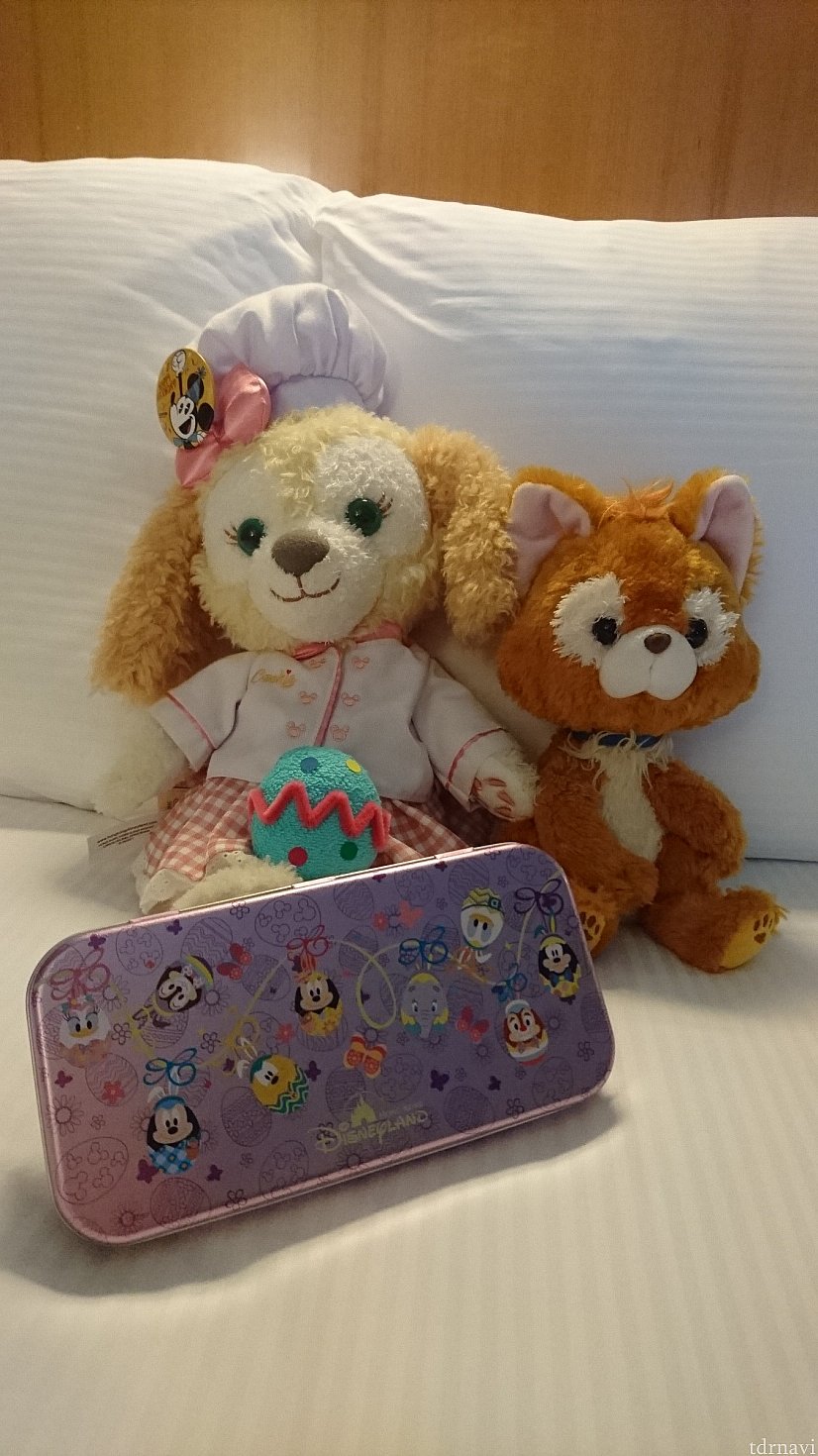 7日夕方にお部屋に入った時にはアメニティはイースターになっていました。
アメニティ缶がすごくかわいいです❤️