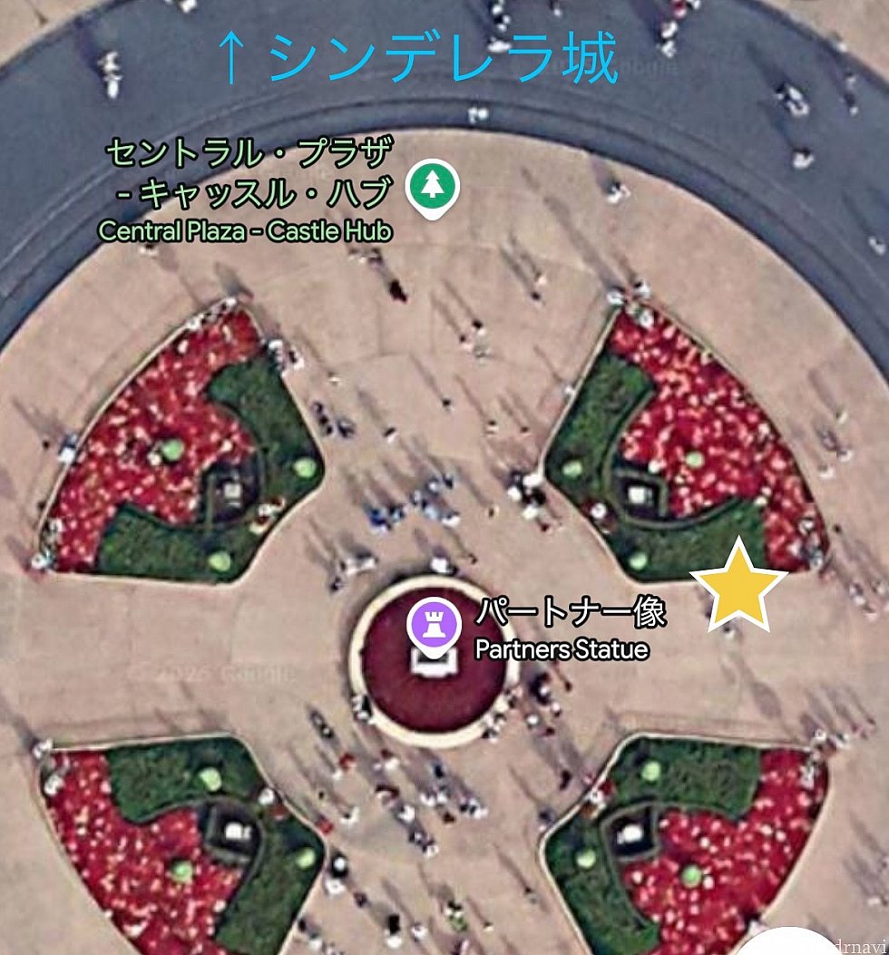 ⭐︎マークの位置です。ライトがあるためできるだけ右寄りの方がおすすめです