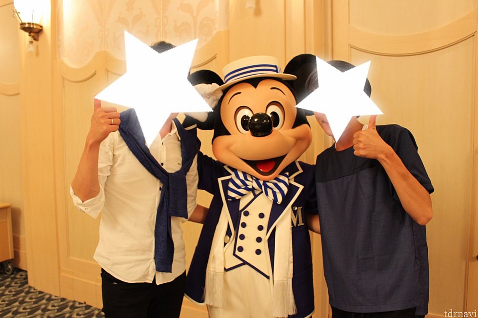 キャラクターは順番にあいさつにきてくれます♪