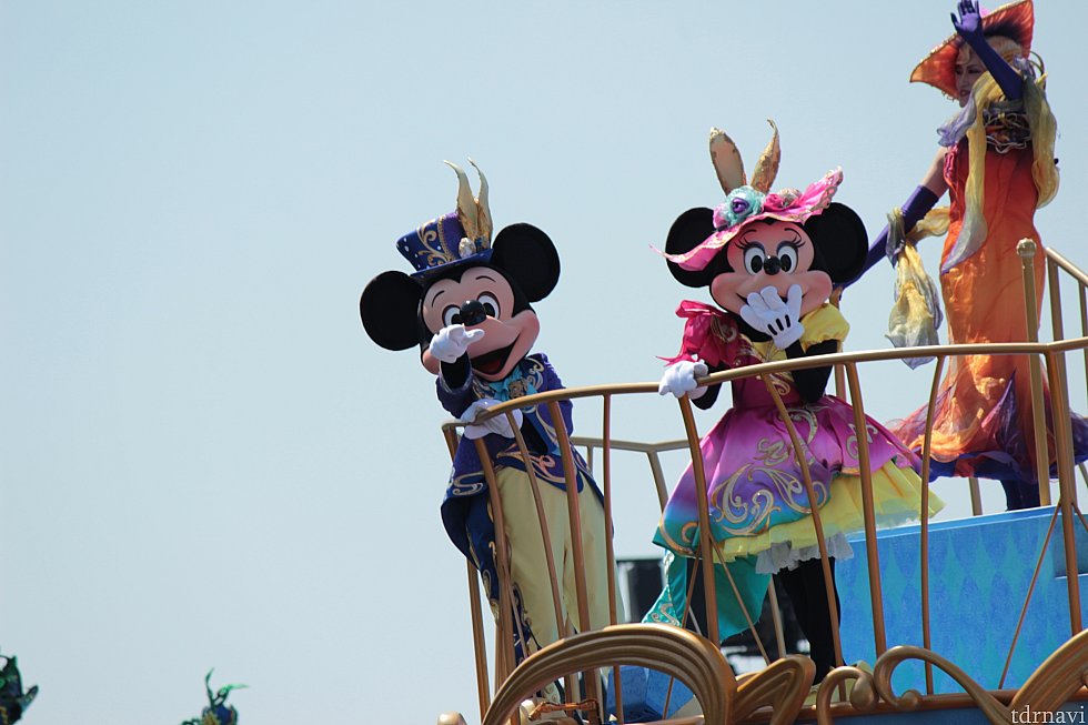ミッキー&ミニー♡少し遠目ですが、しっかりこちらを何度も向いてくれます!