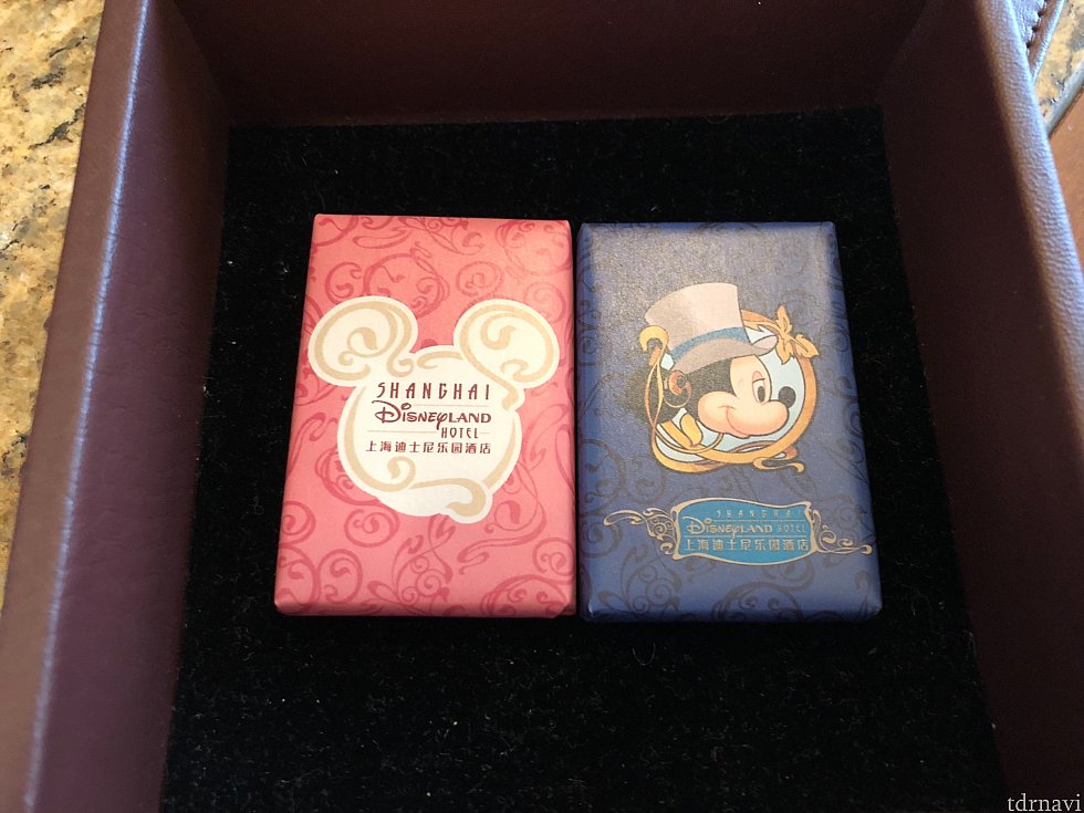 お部屋にあったチョコレート