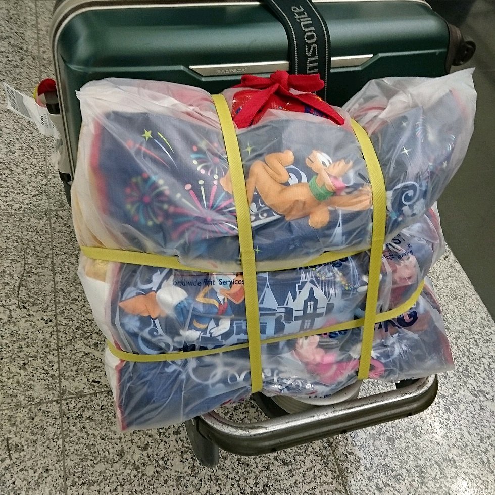 とにかく、チャックの隙間から物がでるからダメ!との事。
これを持っていったら笑顔で荷物を預け入れしてくれました。