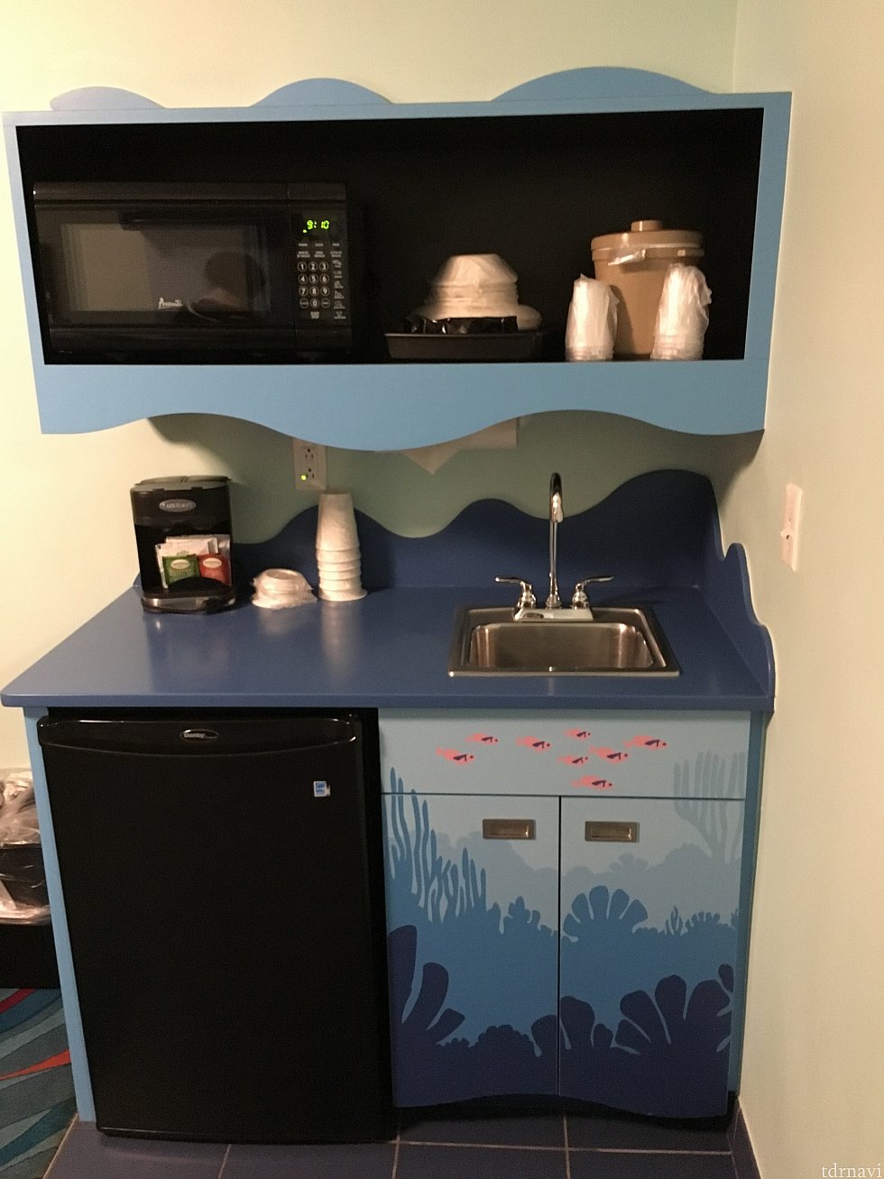 レンジやコーヒーメーカーがあり便利