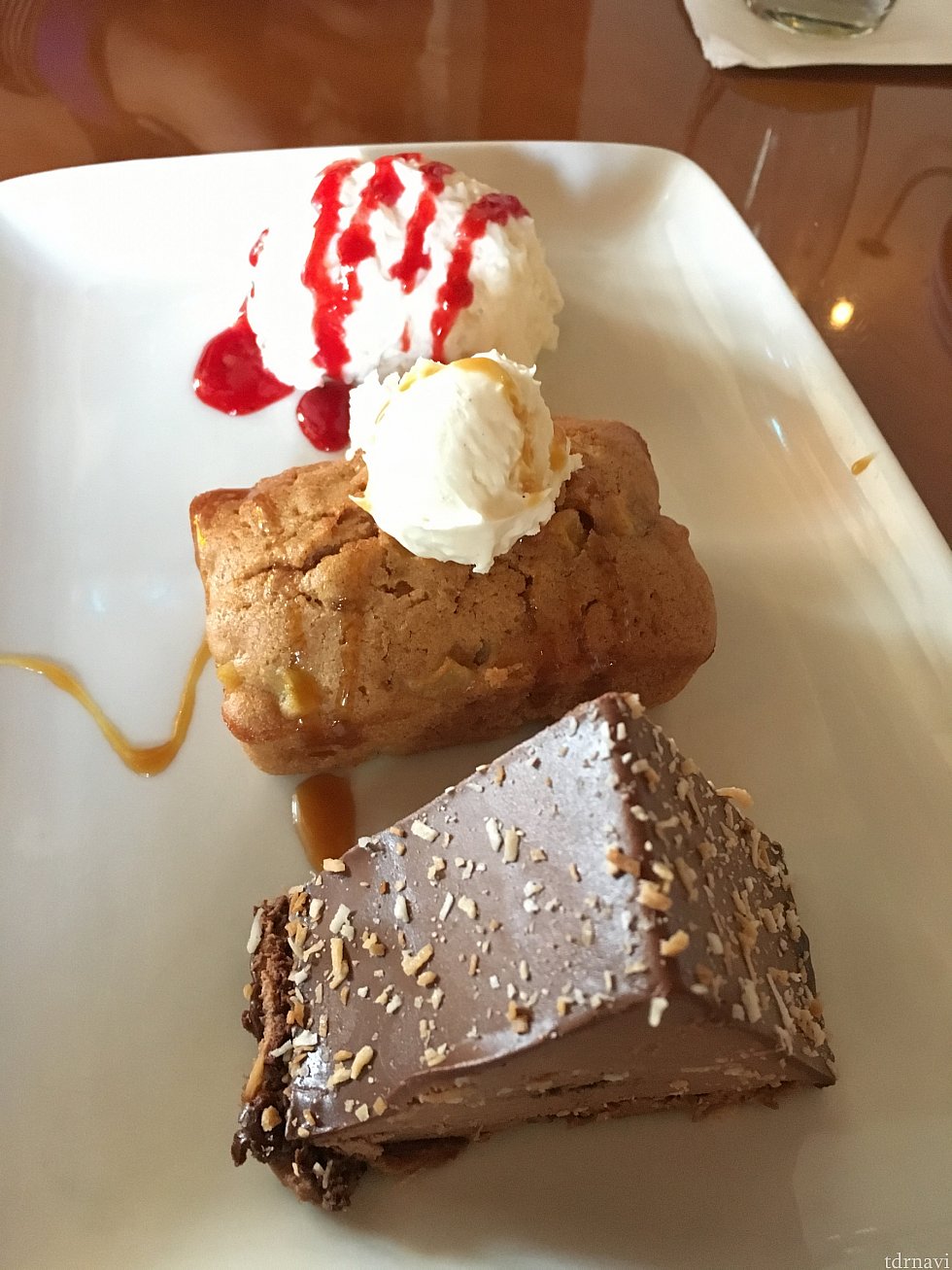 デザートはまとめて来ます