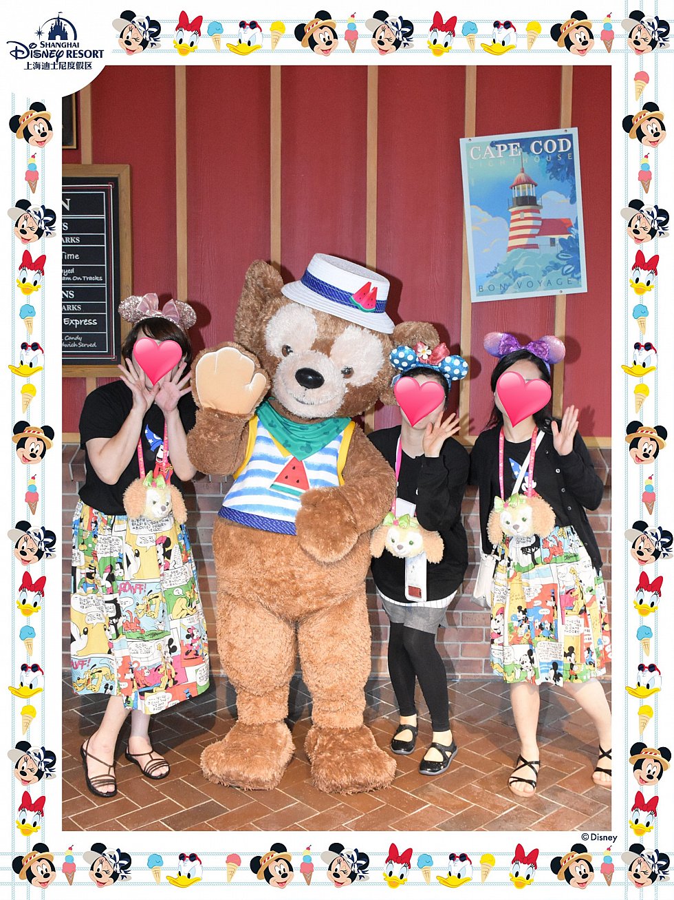 ダッフィーの写真も最高です!