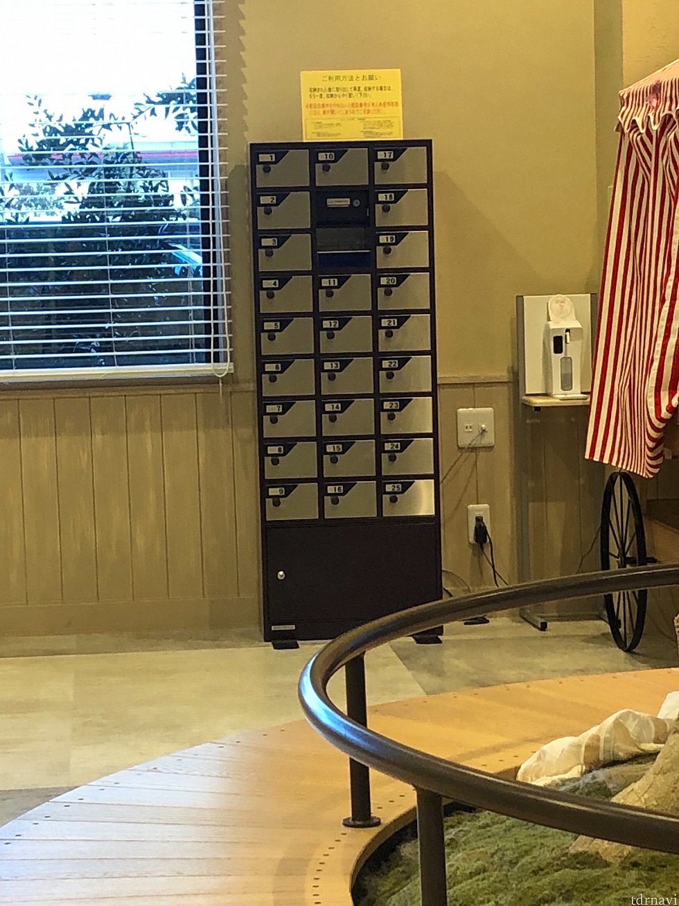 セフティーBOXはフロント横にあります。