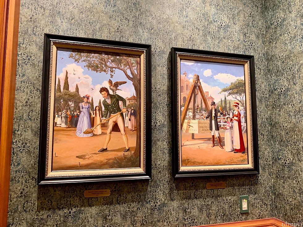 建物の中に入ると、この博物館が作られた時のセレモニーの絵画などがあります!これは起工式、定礎式の絵画。この女の子は少女時代のカメリア?