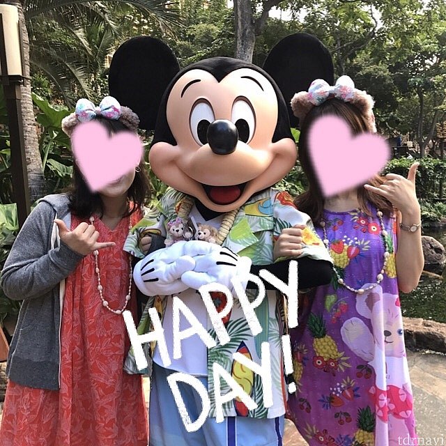 ミッキーは紳士でかわいくて最高でした♩私のダッフィーを大事そうにハグしてくれました!