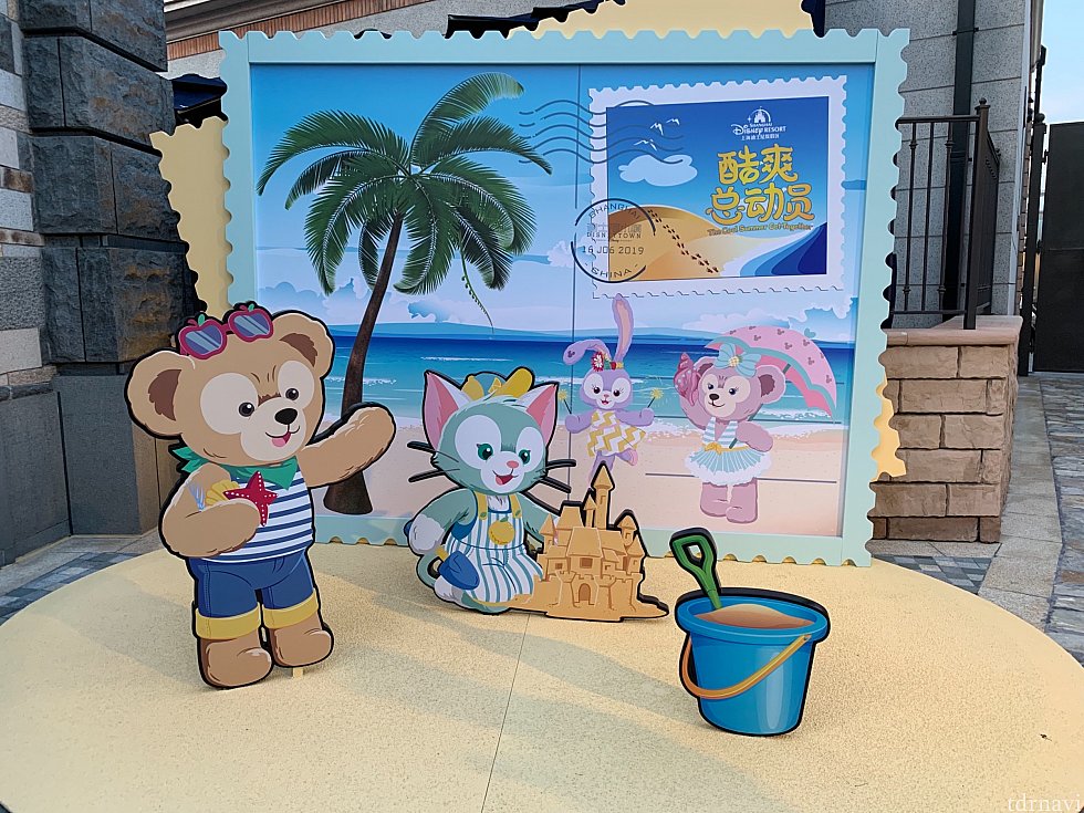 ディズニータウンにフォトロケがありました!
こちらはダッフィーフレンズ