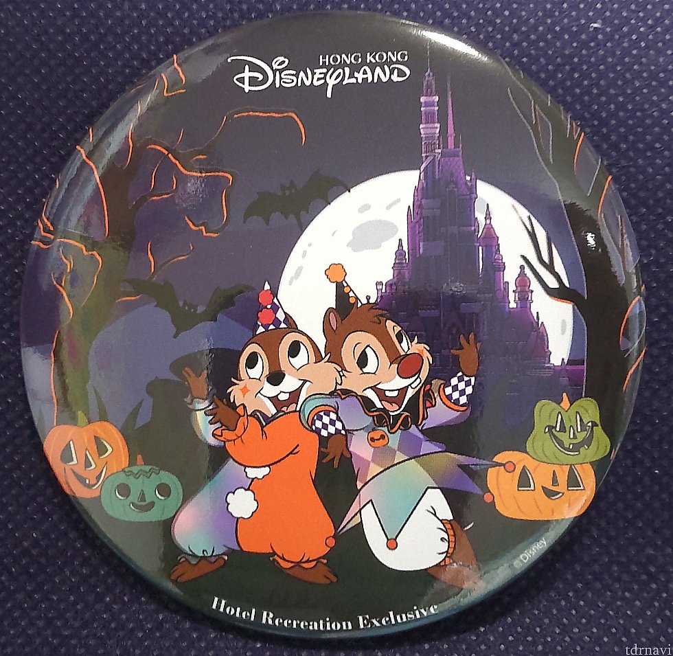 ホテルのアクティビティ参加で貰った缶バッジ