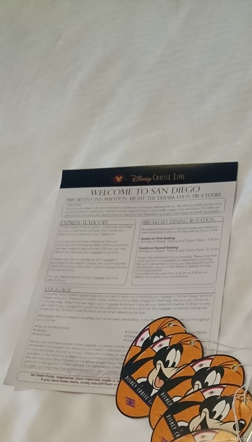 7日目に届いてました!
キャラクターのタグを港まで運んでもらう荷物につけます。