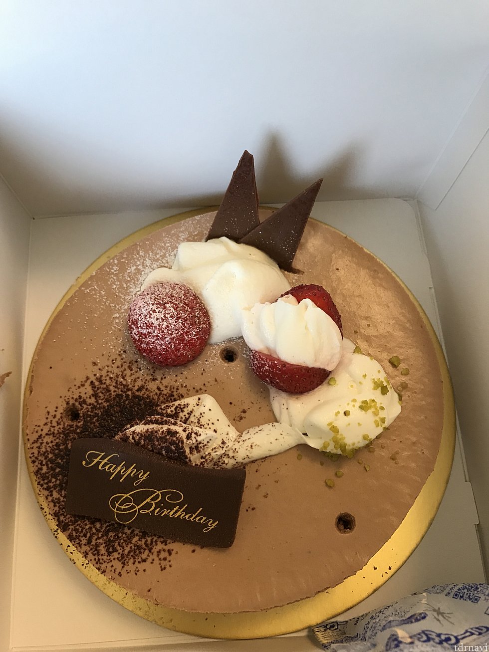サプライズのバースデーケーキ。