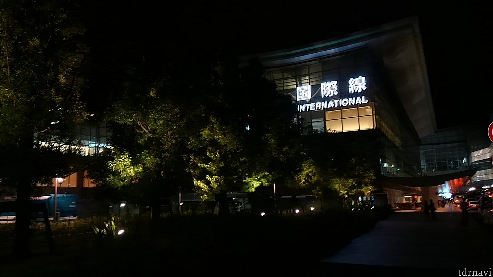 国際線からの発着です。