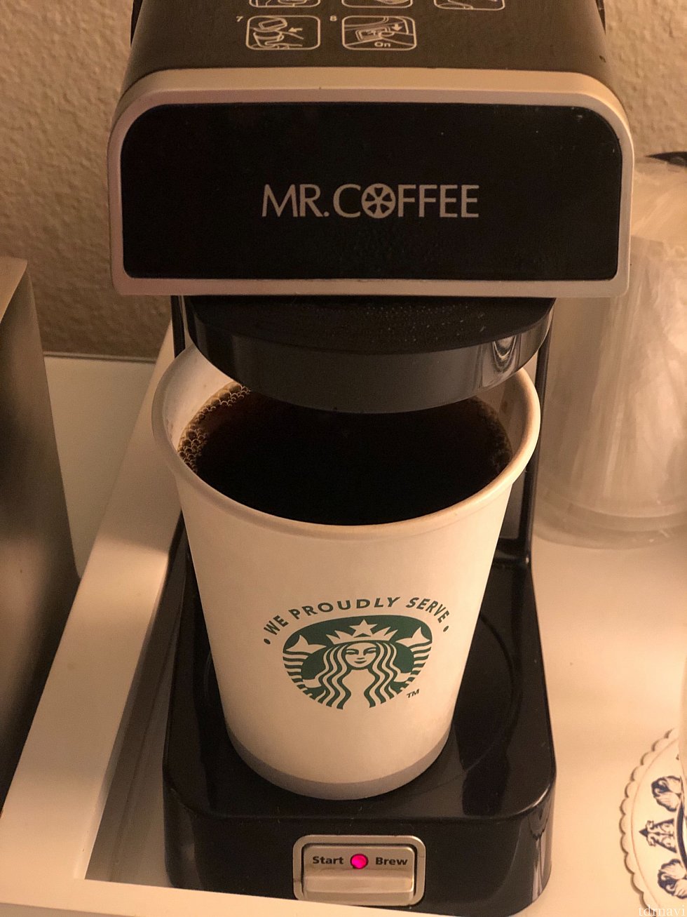 スタバのコーヒーが飲めてありがたいスワン