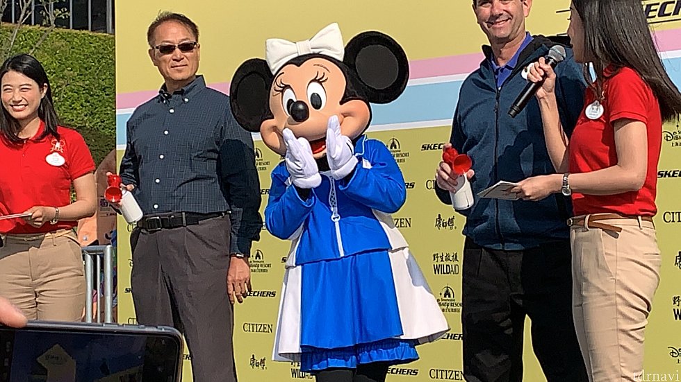 3.5kmのスターターはミニーちゃんでした!