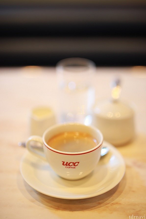 この日のセットはコーヒーを♪
UCCのロゴが目立ちますね^^