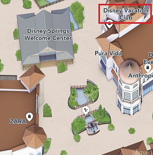 場所はDisney Springs welcome center近く。