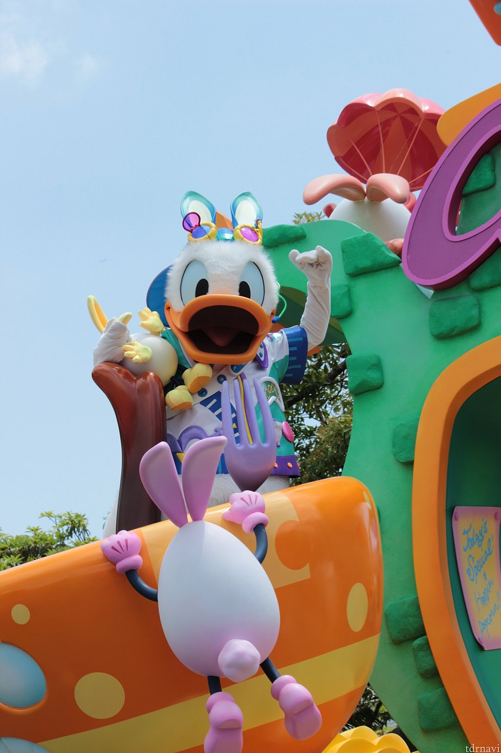ドナルドも前方です♪