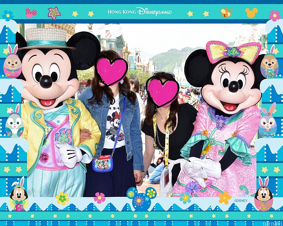 フォトパスのカメラマンだとこんなに写真がきれい(笑)かわいいフレームも付けられます!